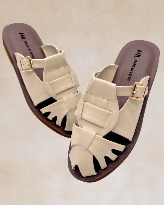 Kislap | Bone | Chunky Mules