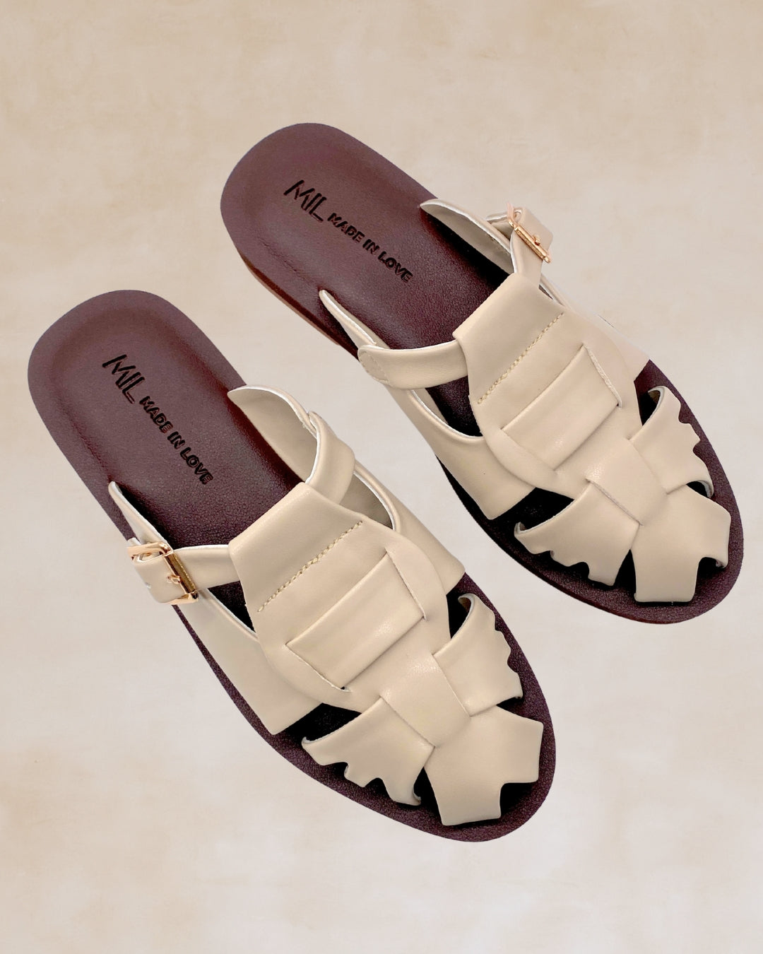 Kislap | Bone | Chunky Mules