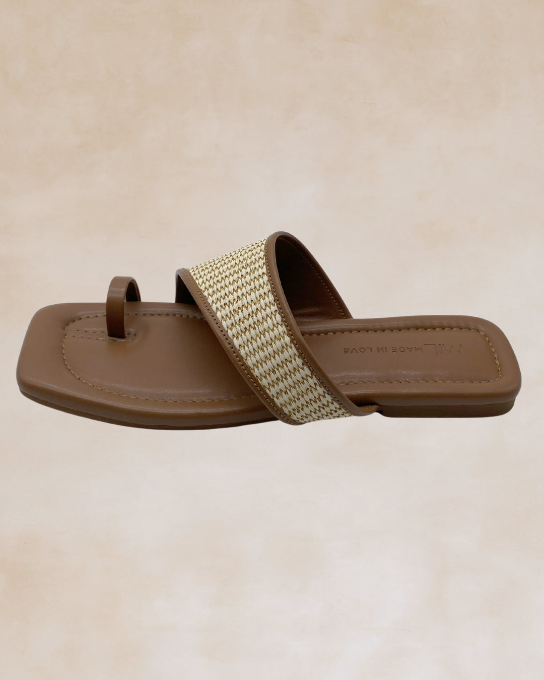 Tiwala | Taupe Strap Ring Toe Sandals
