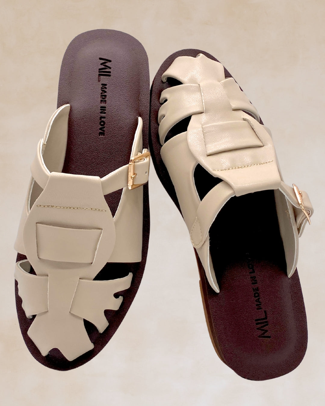Kislap | Bone | Chunky Mules