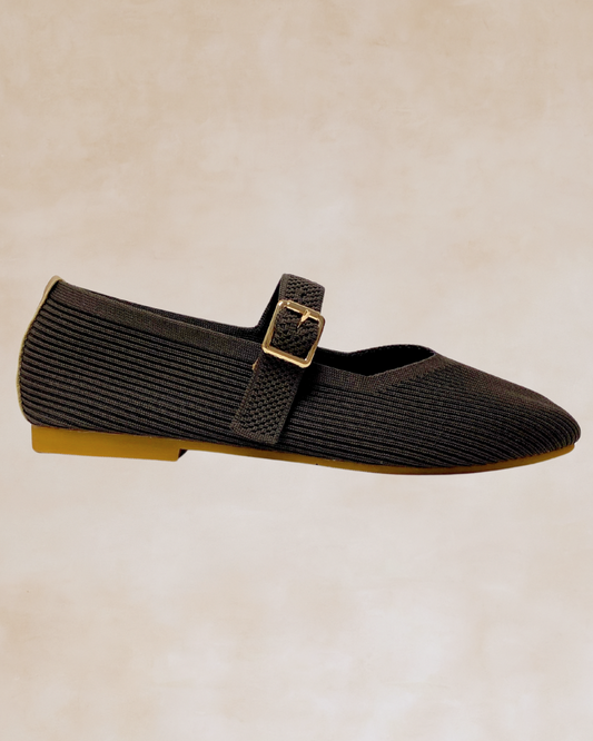 Cleopatra | Choco Knit Ballet Flats