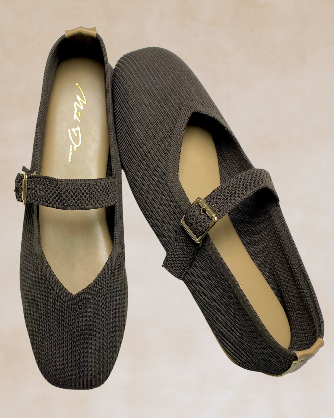 Cleopatra | Choco Knit Ballet Flats