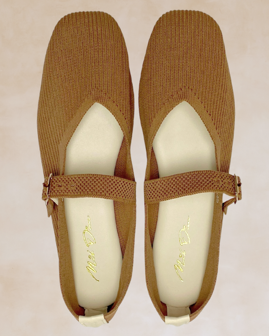 Cleopatra | Mocha Knit Ballet Flats