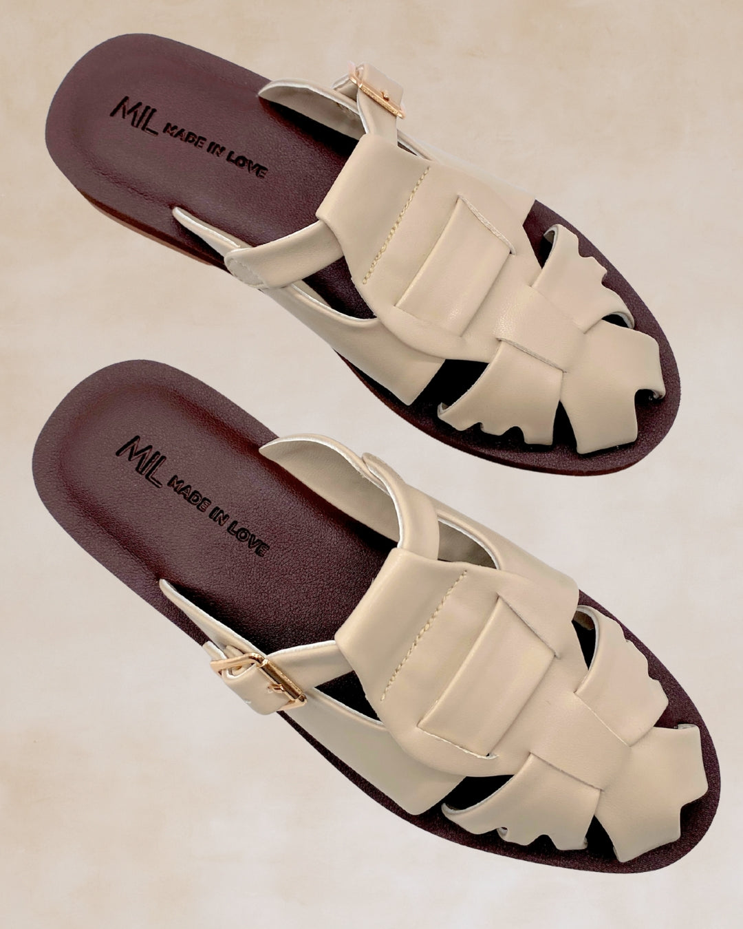 Kislap | Bone | Chunky Mules