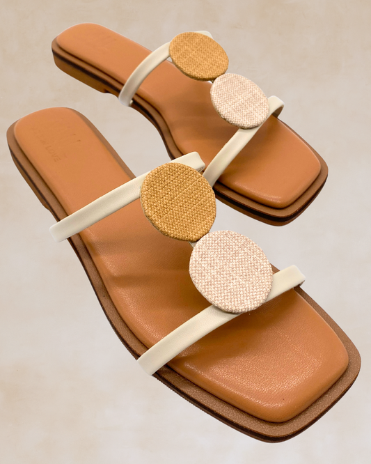 Himig | Camel Accent Flat Sandals