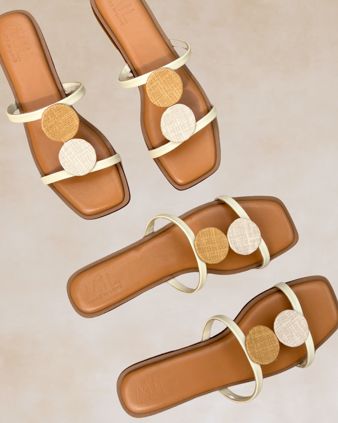 Himig | Camel Accent Flat Sandals