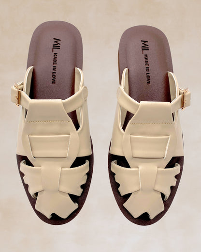 Kislap | Bone | Chunky Mules