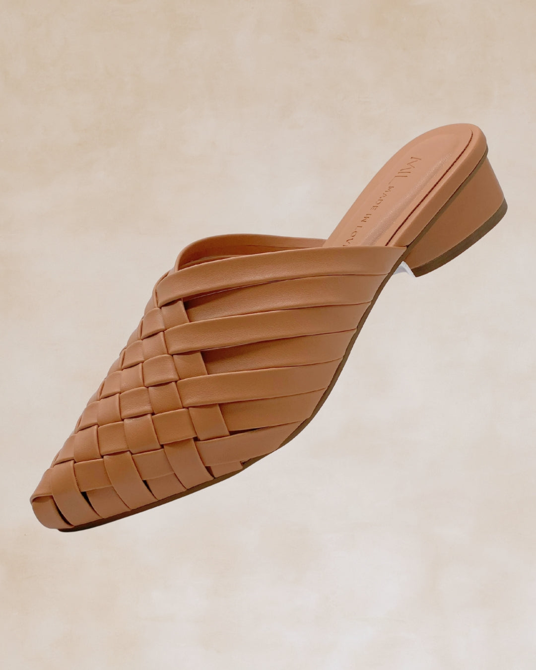 Puso | Beige Woven Mules