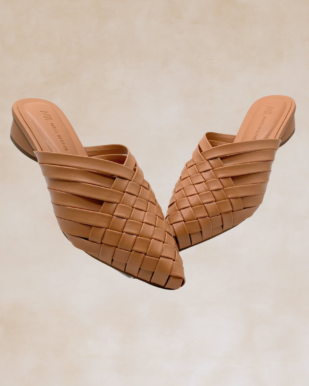 Puso | Beige Woven Mules