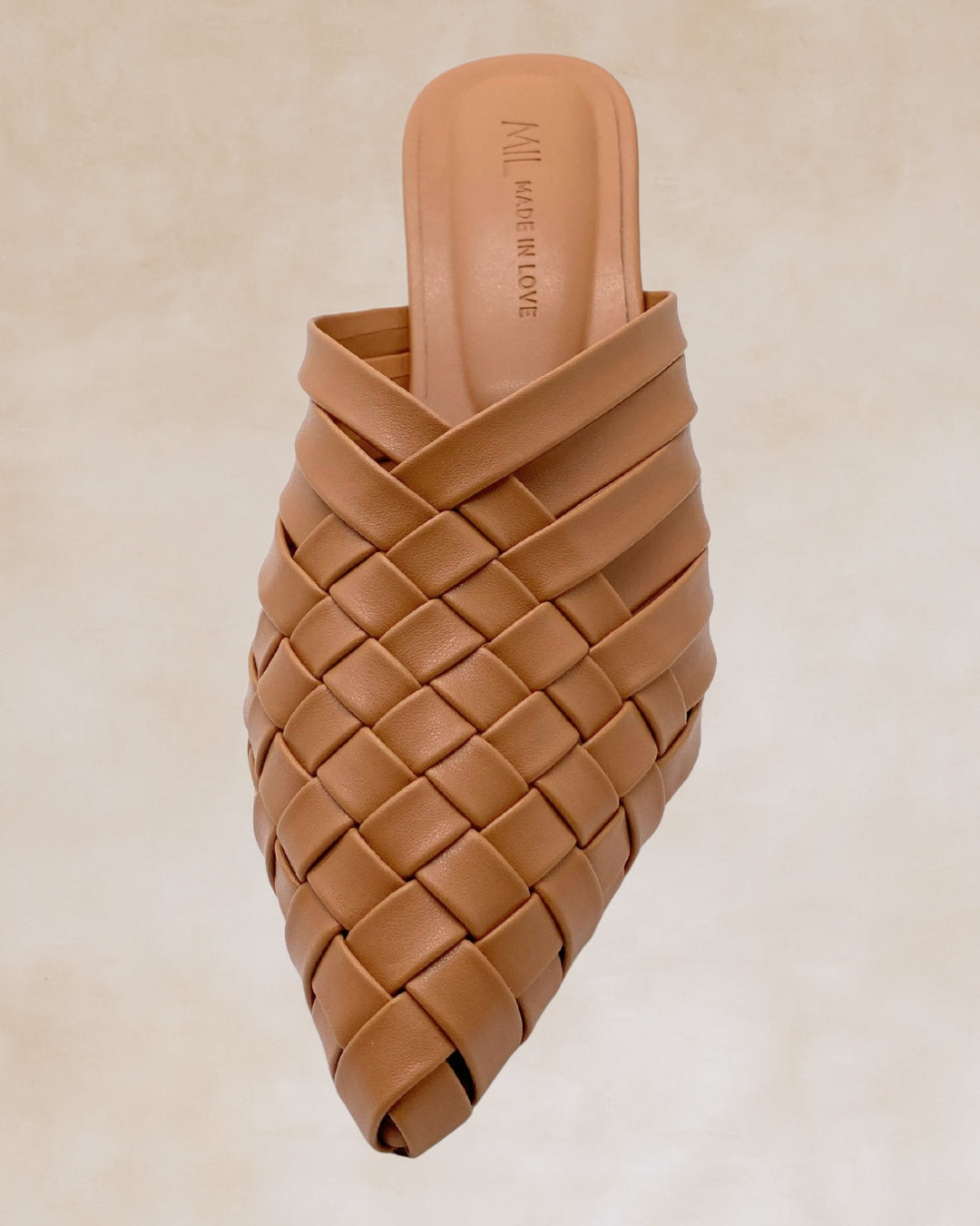 Puso | Beige Woven Mules