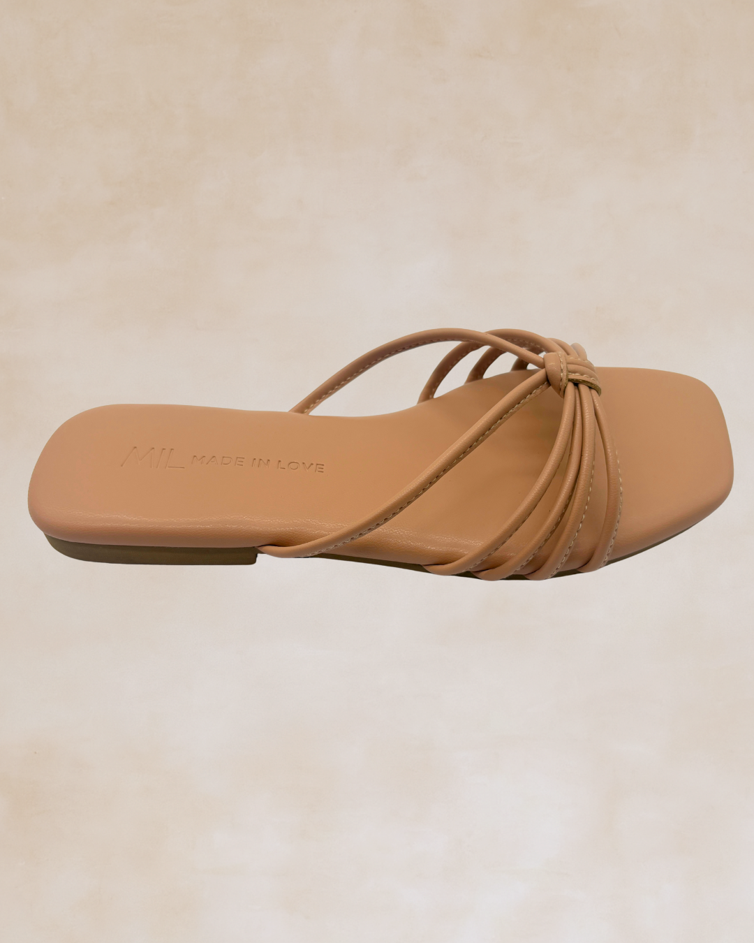 Pangga | Beige Soft Knot Sandals