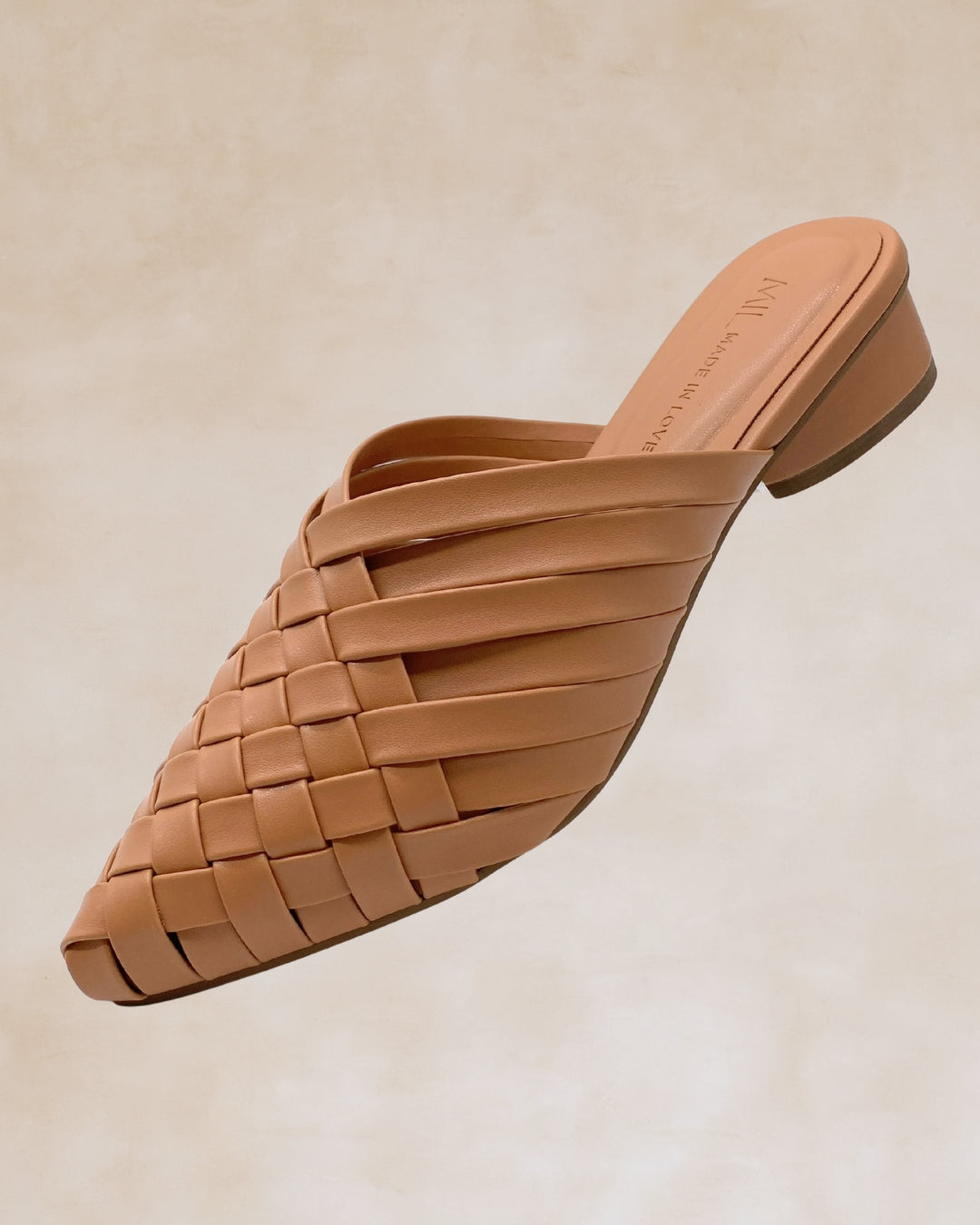 Puso | Beige Woven Mules