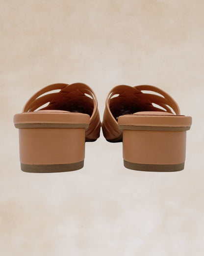Puso | Beige Woven Mules