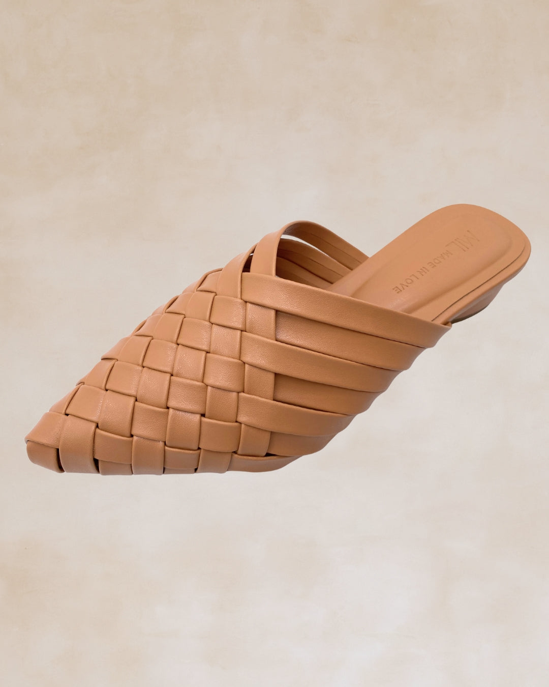 Puso | Beige Woven Mules