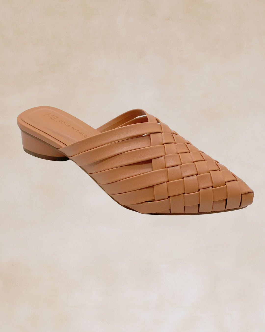 Puso | Beige Woven Mules