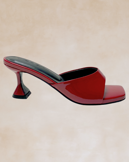 Nehemiah | Glossy Maroon Heels