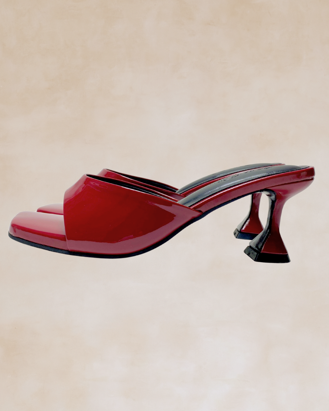Nehemiah | Glossy Maroon Heels