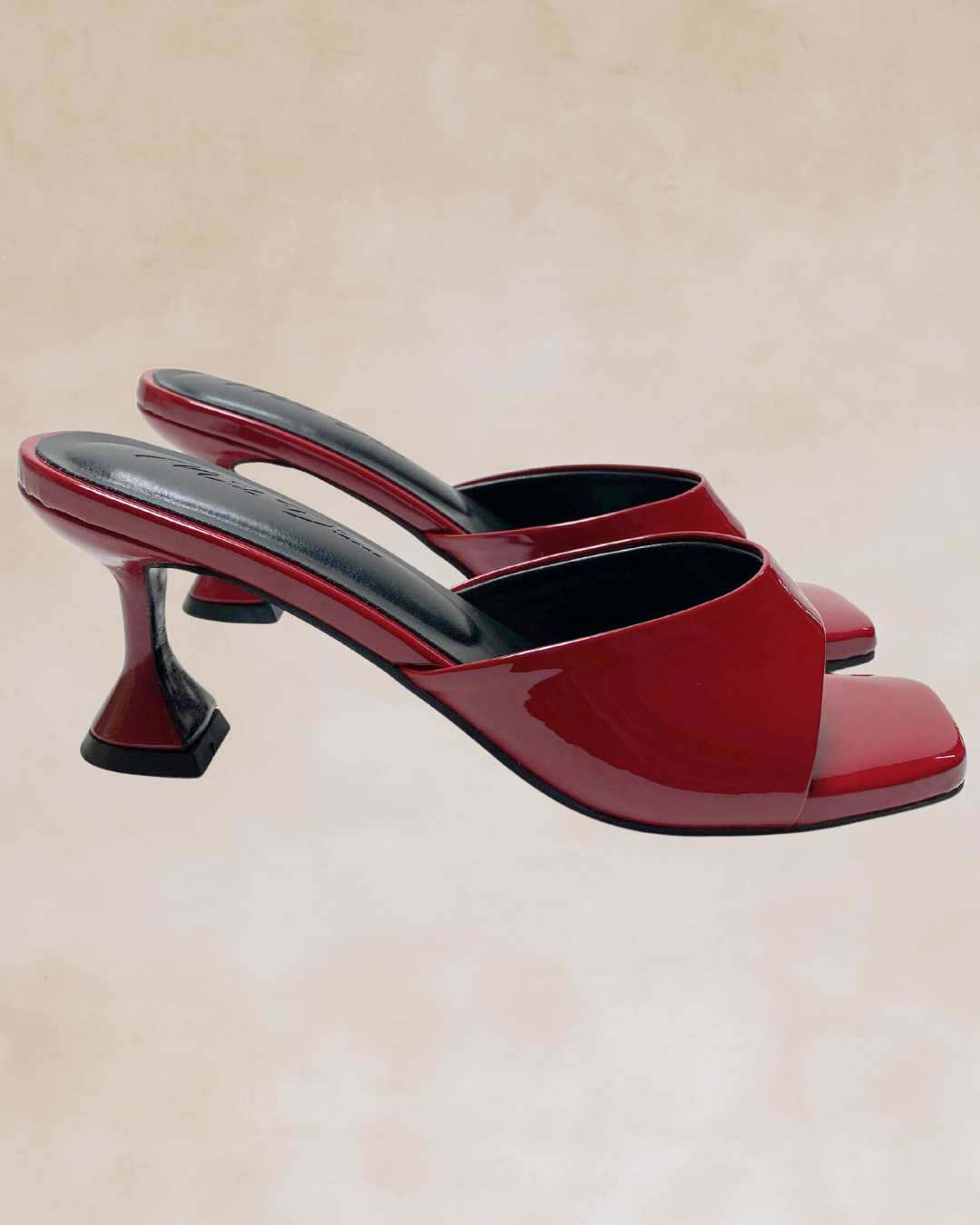 Nehemiah | Glossy Maroon Heels
