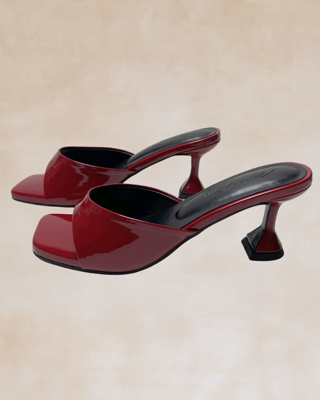Nehemiah | Glossy Maroon Heels