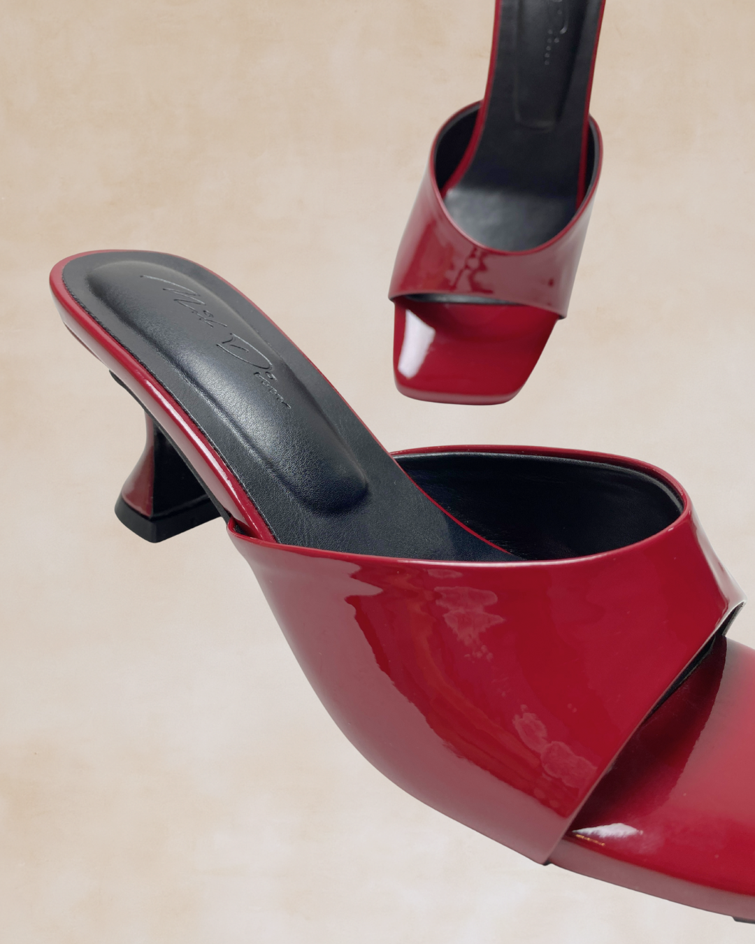 Nehemiah | Glossy Maroon Heels