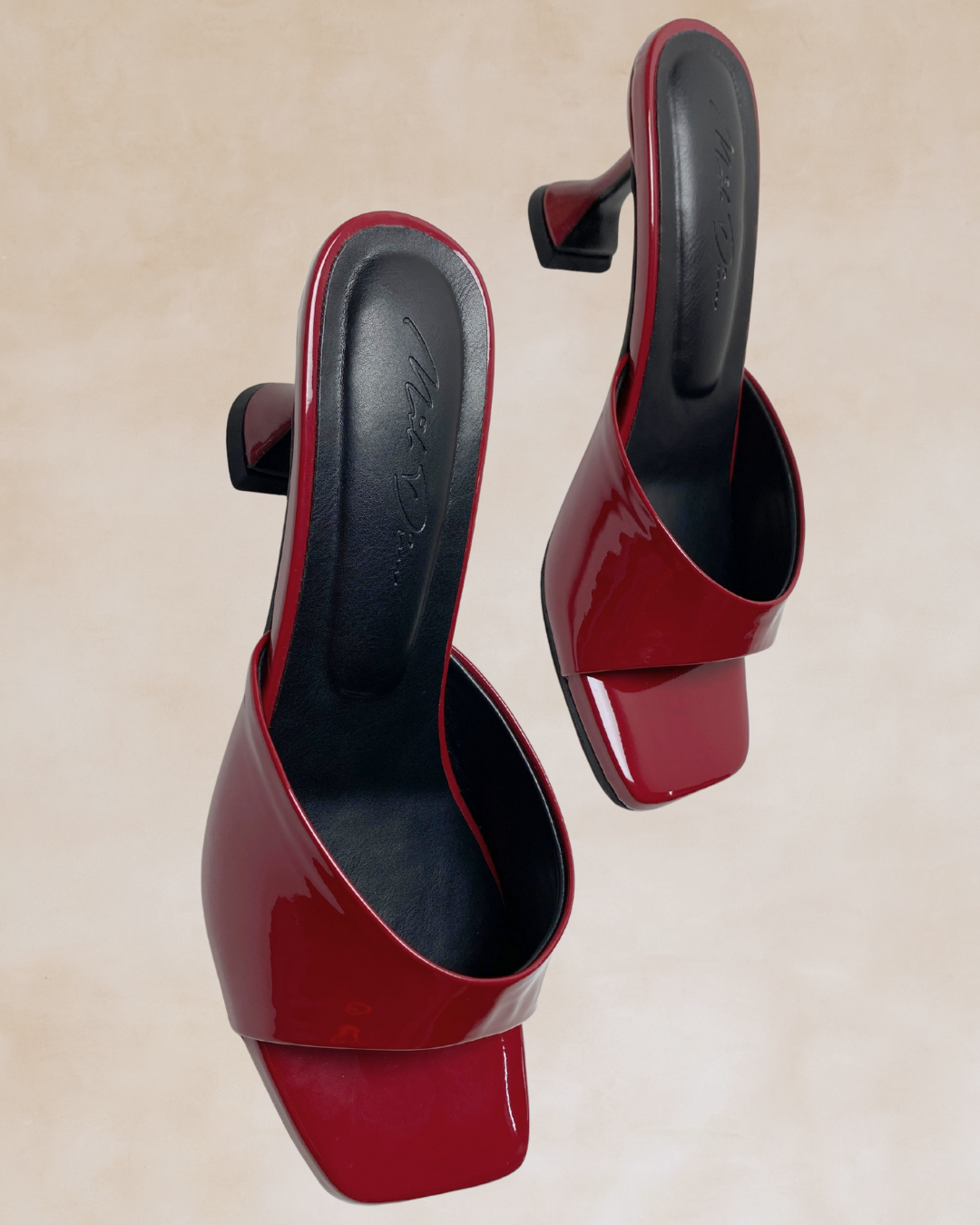 Nehemiah | Glossy Maroon Heels