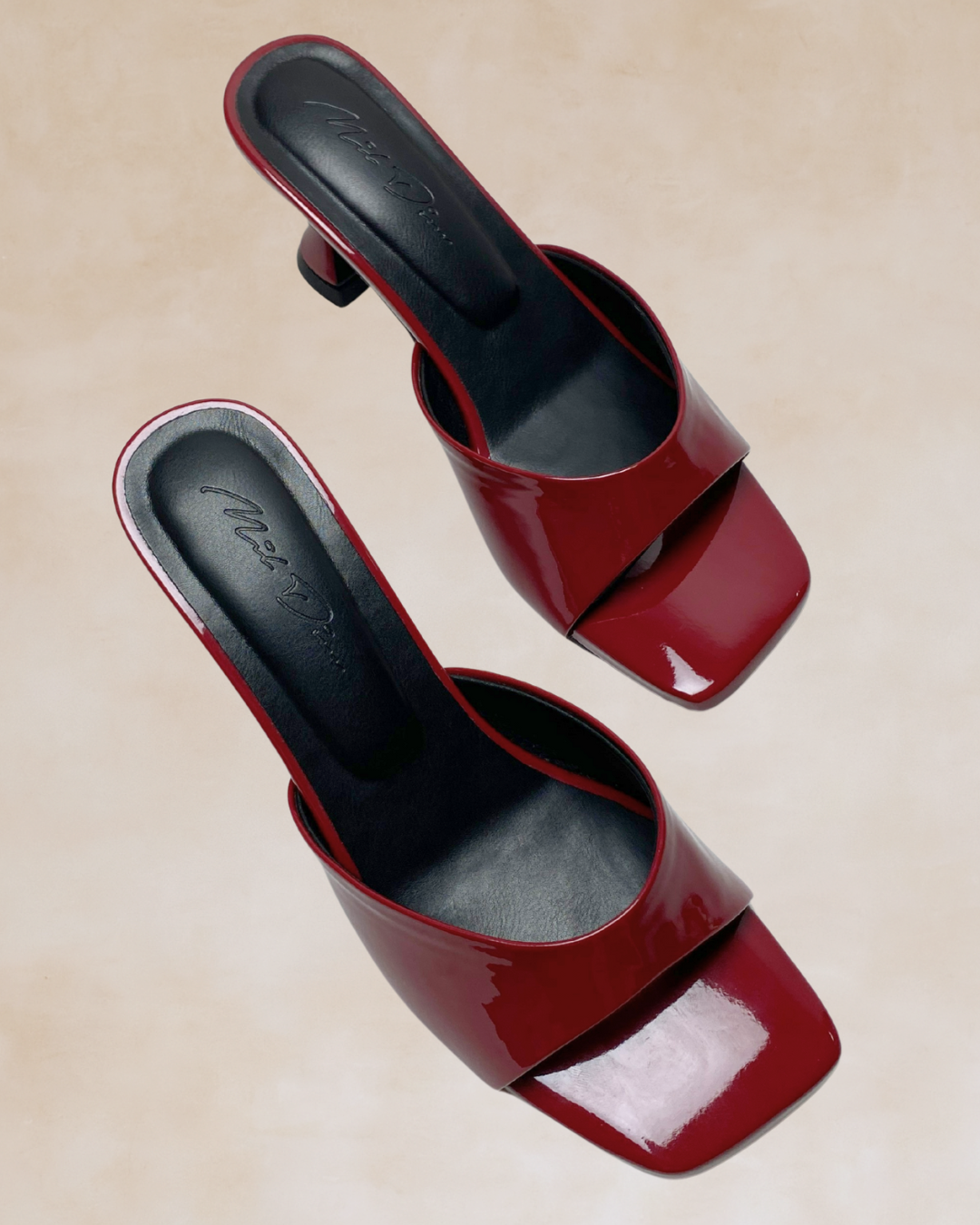 Nehemiah | Glossy Maroon Heels