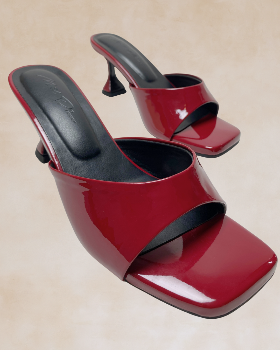 Nehemiah | Glossy Maroon Heels
