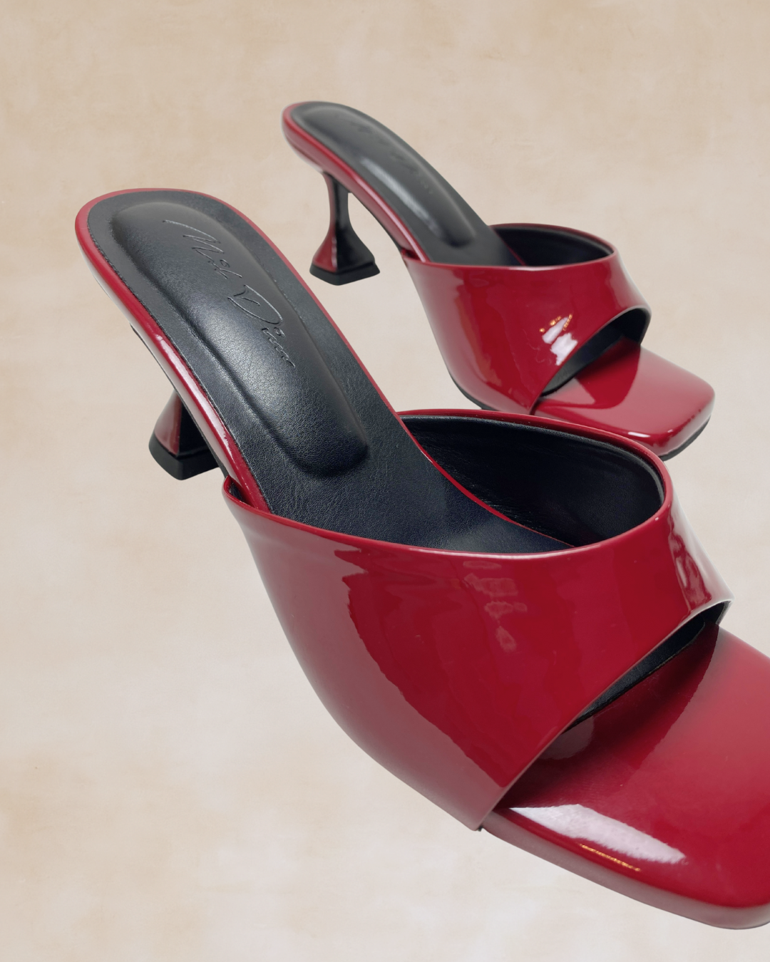 Nehemiah | Glossy Maroon Heels