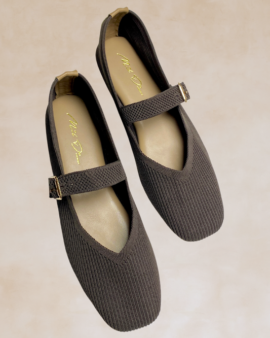 Cleopatra | Choco Knit Ballet Flats