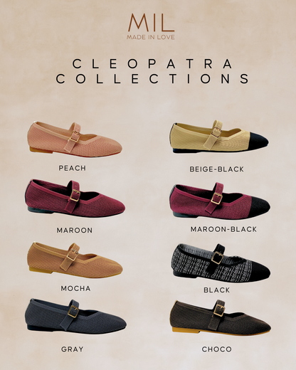 Cleopatra | Choco Knit Ballet Flats