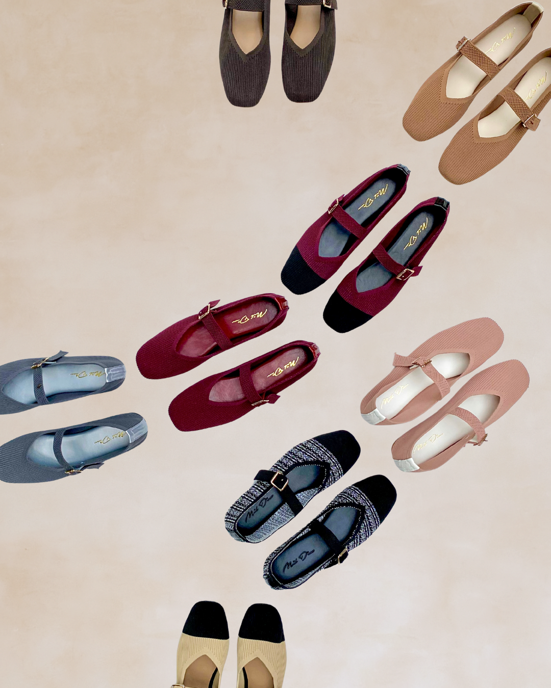Cleopatra | Choco Knit Ballet Flats