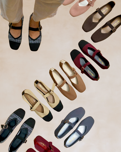Cleopatra | Choco Knit Ballet Flats