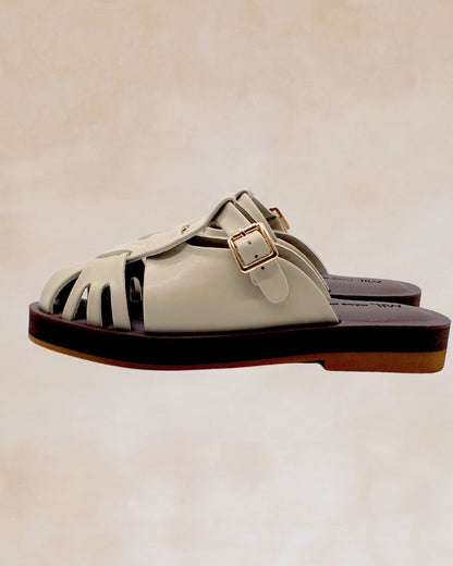 Kislap | Bone | Chunky Mules