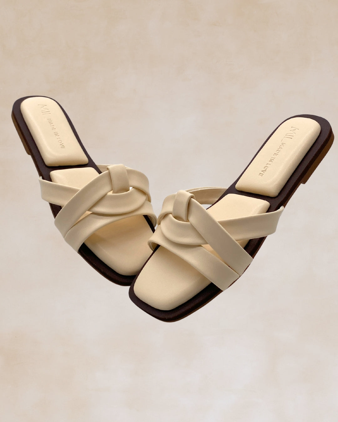 Lualhati | Cream Knotted Strap Sandals