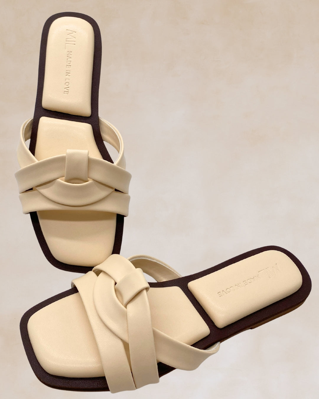 Lualhati | Cream Knotted Strap Sandals