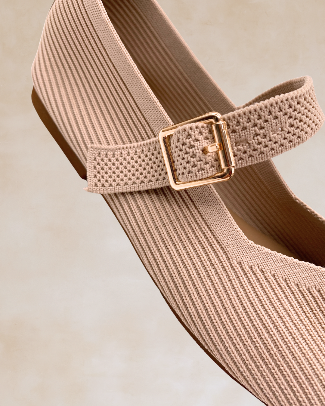 Cleopatra | Milk Knit Ballet Flats