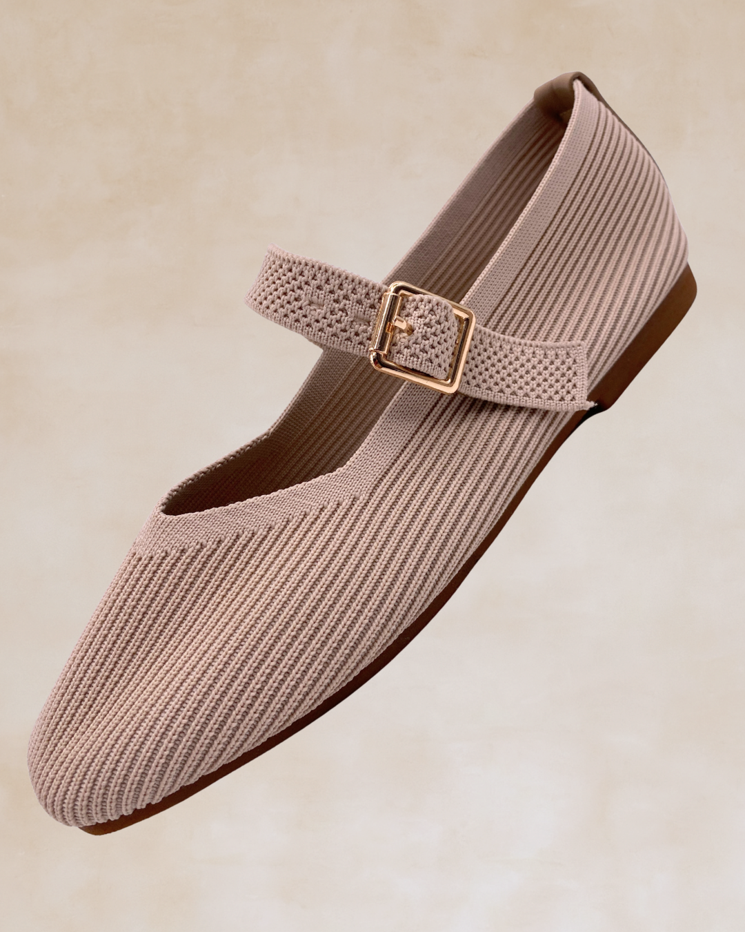 Cleopatra | Milk Knit Ballet Flats