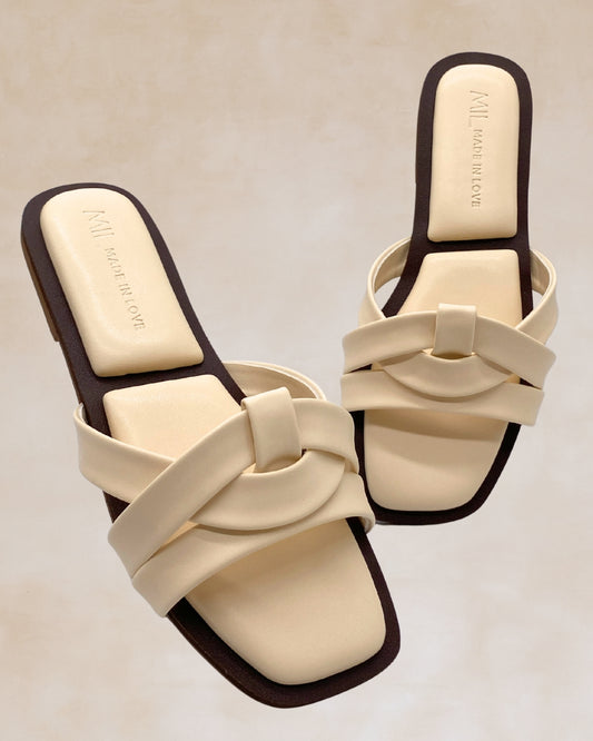 Lualhati | Cream Knotted Strap Sandals