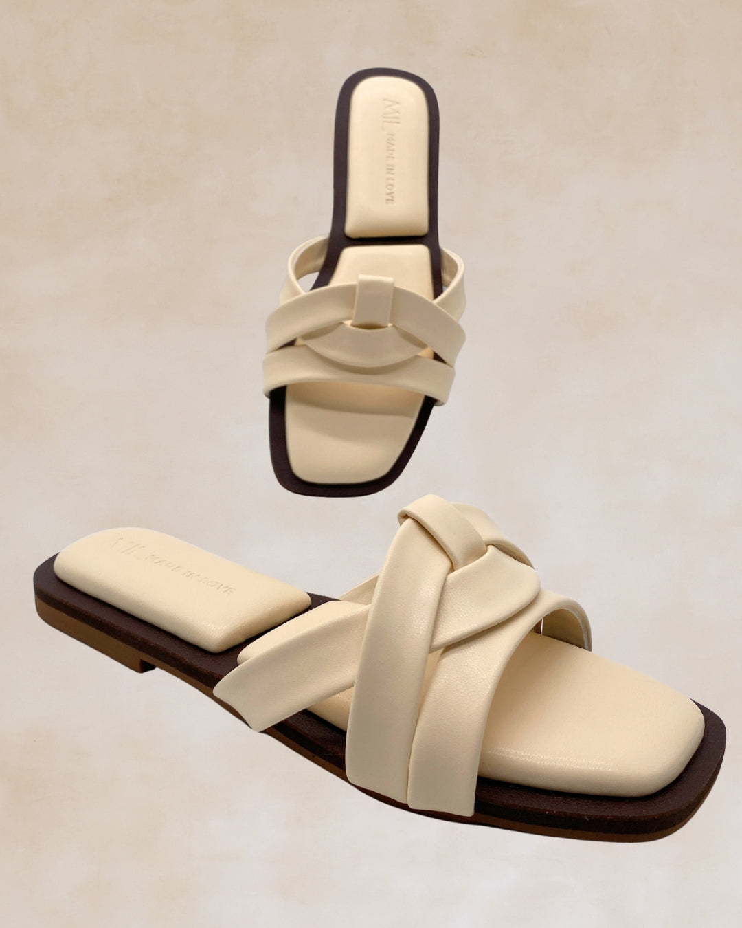Lualhati | Cream Knotted Strap Sandals