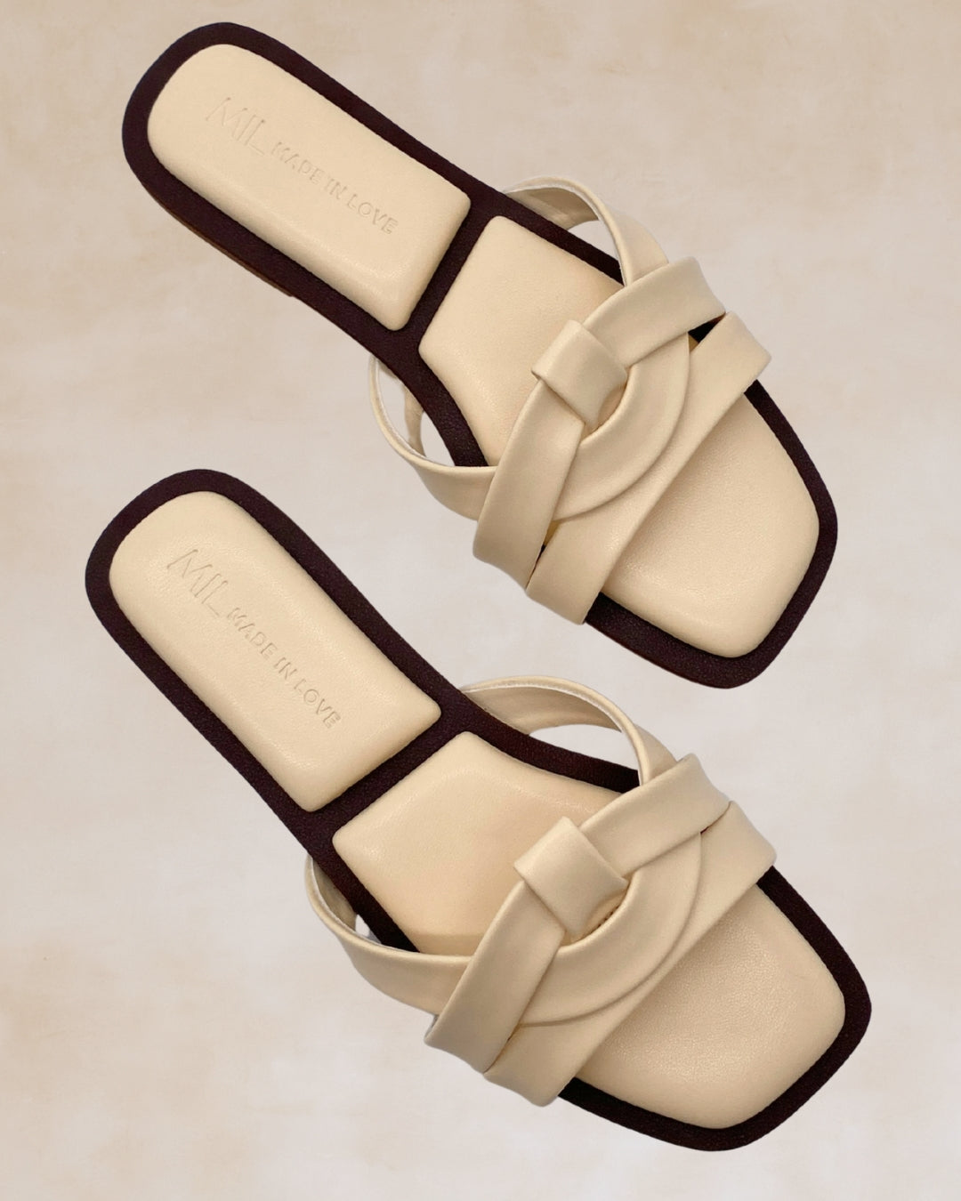 Lualhati | Cream Knotted Strap Sandals