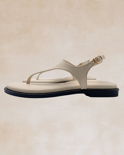 Giliw | Cream Slingback Sandals