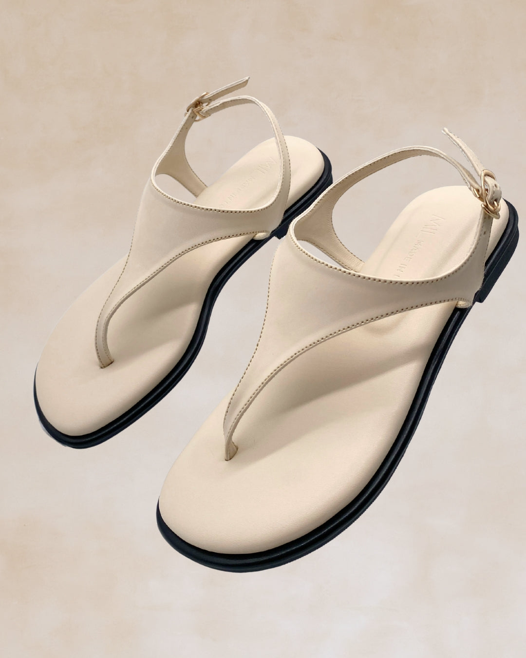 Giliw | Cream Slingback Sandals