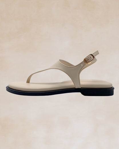 Giliw | Cream Slingback Sandals