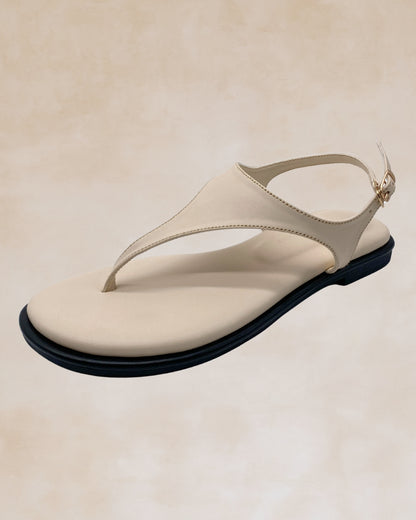 Giliw | Cream Slingback Sandals