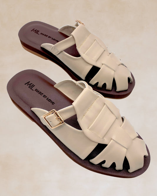 Kislap | Bone | Chunky Mules