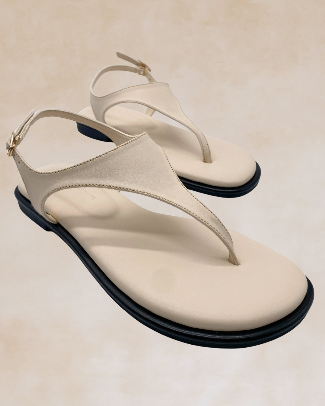 Giliw | Cream Slingback Sandals