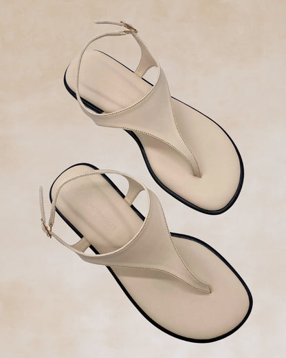 Giliw | Cream Slingback Sandals