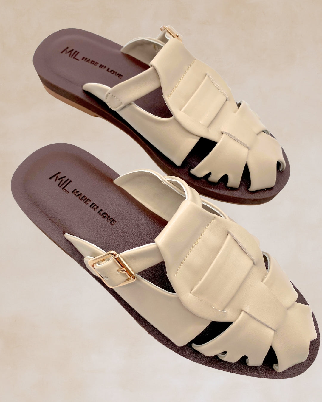Kislap | Bone | Chunky Mules