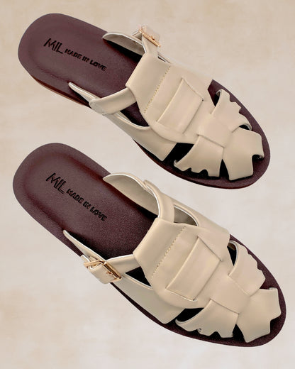 Kislap | Bone | Chunky Mules