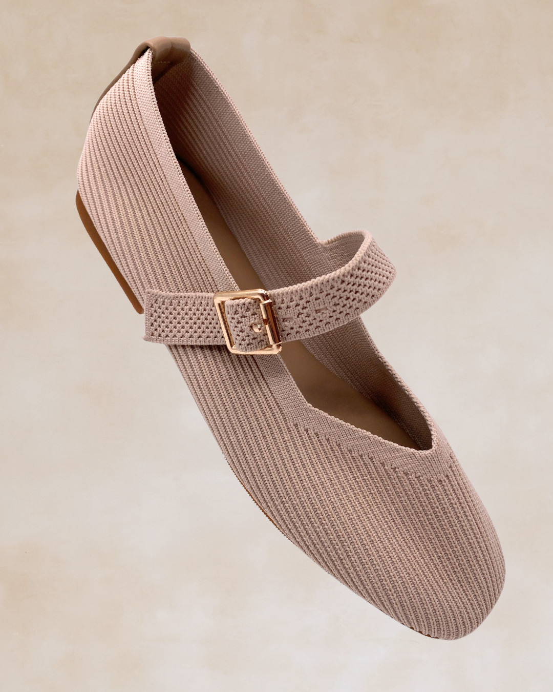 Cleopatra | Milk Knit Ballet Flats